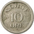 Coin, Norway, Haakon VII, 10 Öre, 1957, EF(40-45), Copper-nickel, KM:396