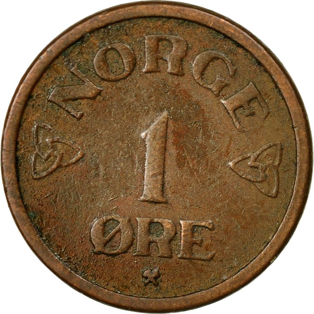 Coin, Norway, Haakon VII, Ore, 1955, EF(40-45), Bronze, KM:398