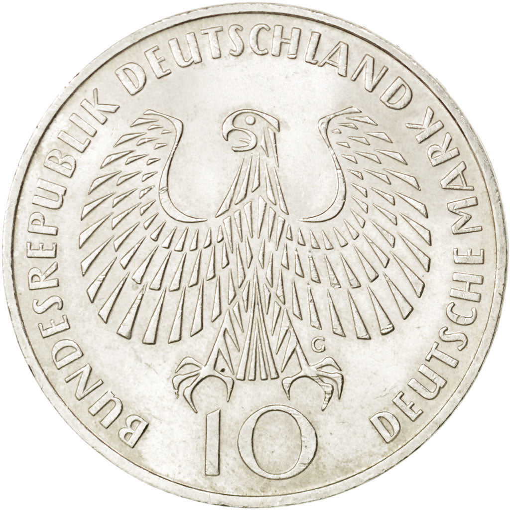 Münze, Bundesrepublik Deutschland, 10 Mark, 1972, Karlsruhe, UNZ, Silber