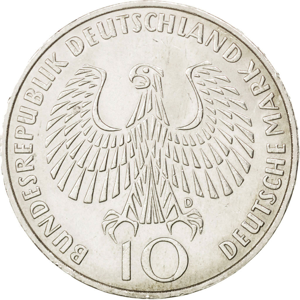 Moneta, GERMANIA - REPUBBLICA FEDERALE, 10 Mark, 1972, Munich, SPL, Argento