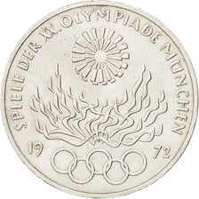 Münze, Bundesrepublik Deutschland, 10 Mark, 1972, Hambourg, VZ+, Silber, KM:135