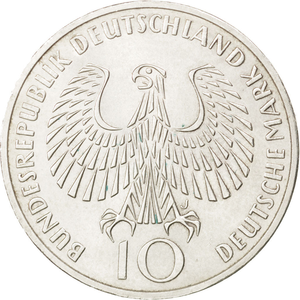Münze, Bundesrepublik Deutschland, 10 Mark, 1972, Hambourg, VZ+, Silber, KM:135