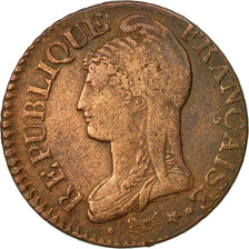 France, 5 Centimes, Dupré, AN 8, Geneva, Copper, VF(30-35), Gadoury:126a