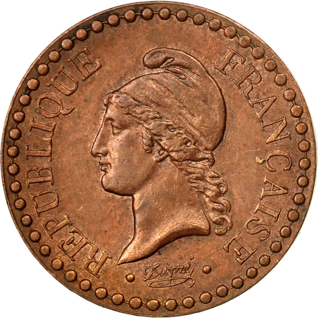Munten, Frankrijk, Dupré, Centime, 1848, Paris, ZF, Bronze, KM:754, Gadoury:84