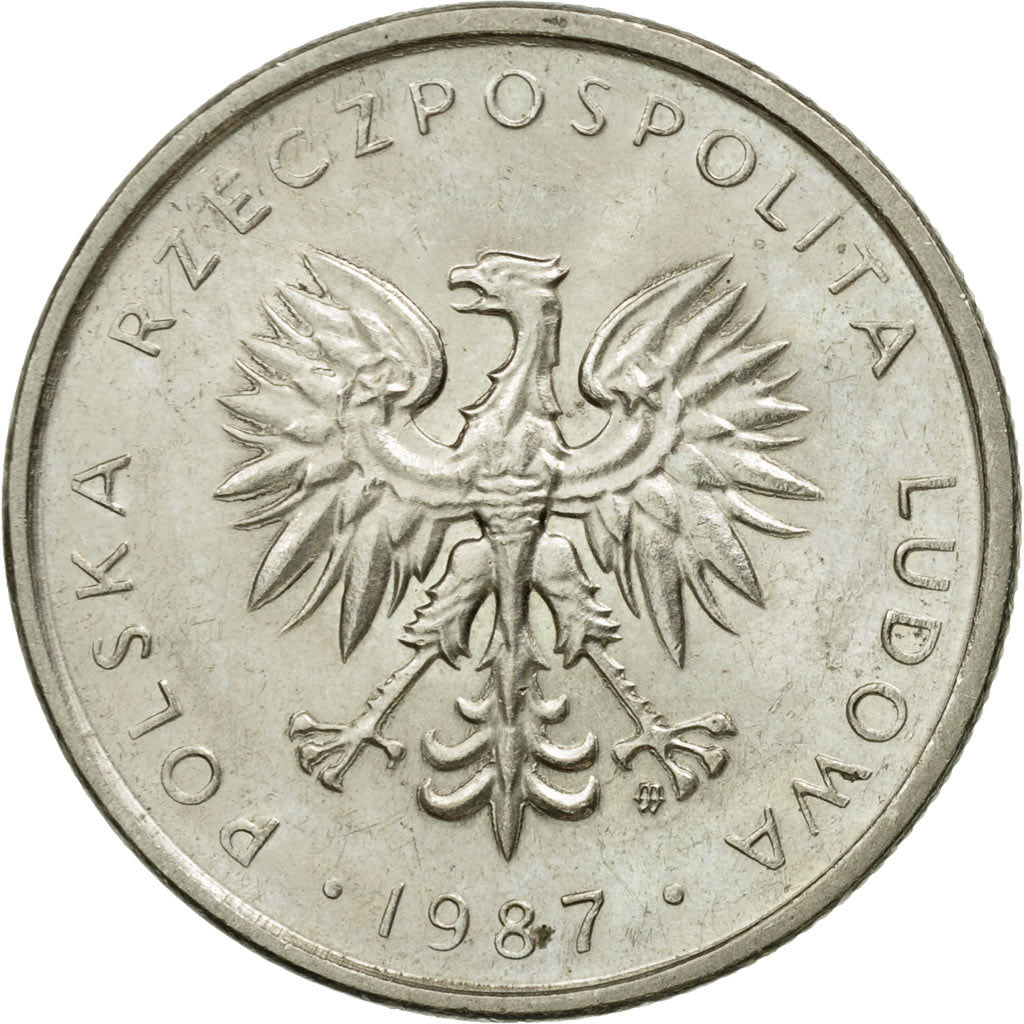 Munten, Polen, 10 Zlotych, 1987, Warsaw, ZF, Copper-nickel, KM:152.1