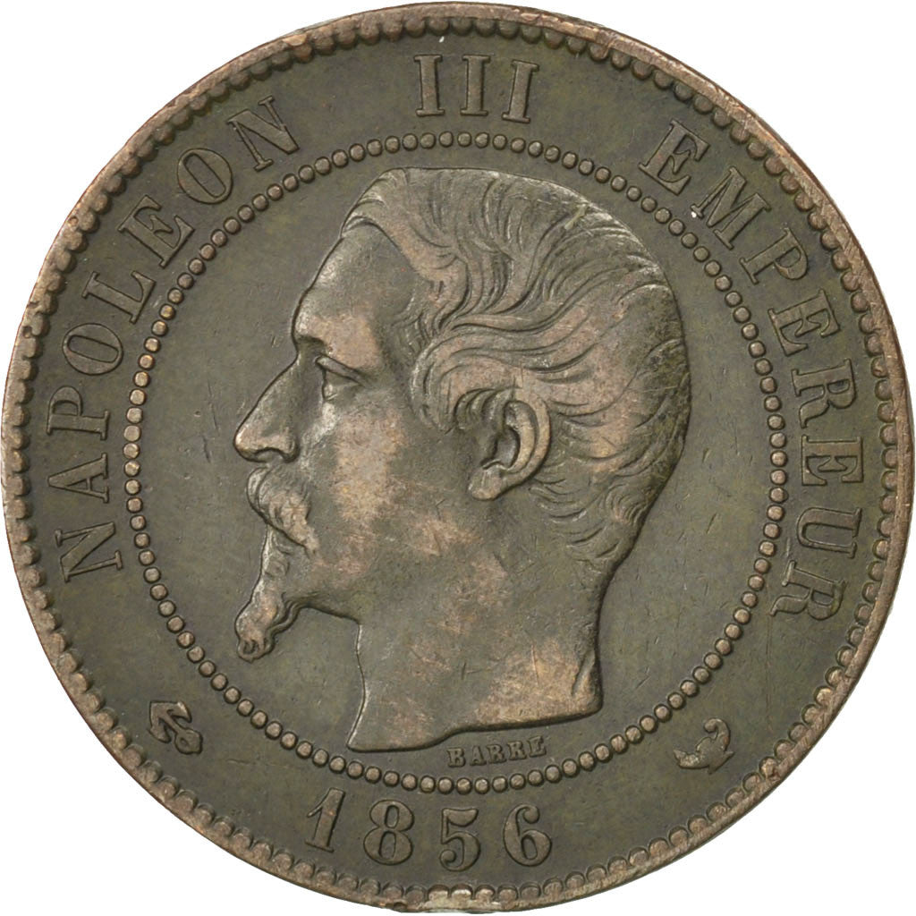 Moneta, Francja, Napoleon III, Napoléon III, 10 Centimes, 1856, Lille