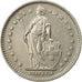 Coin, Switzerland, Franc, 1968, Bern, EF(40-45), Copper-nickel, KM:24a.1