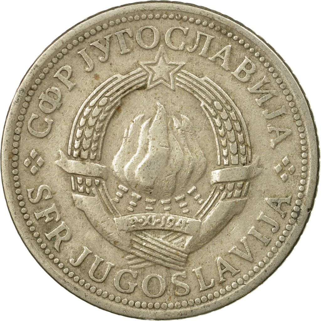 Coin, Yugoslavia, 2 Dinara, 1972, EF(40-45), Copper-Nickel-Zinc, KM:57