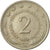 Munten, Joegoslaviëe, 2 Dinara, 1972, ZF, Copper-Nickel-Zinc, KM:57