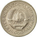 Coin, Yugoslavia, 2 Dinara, 1981, EF(40-45), Copper-Nickel-Zinc, KM:57