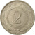 Moneta, Jugosławia, 2 Dinara, 1981, EF(40-45), Miedź-Nikiel-Cynk, KM:57