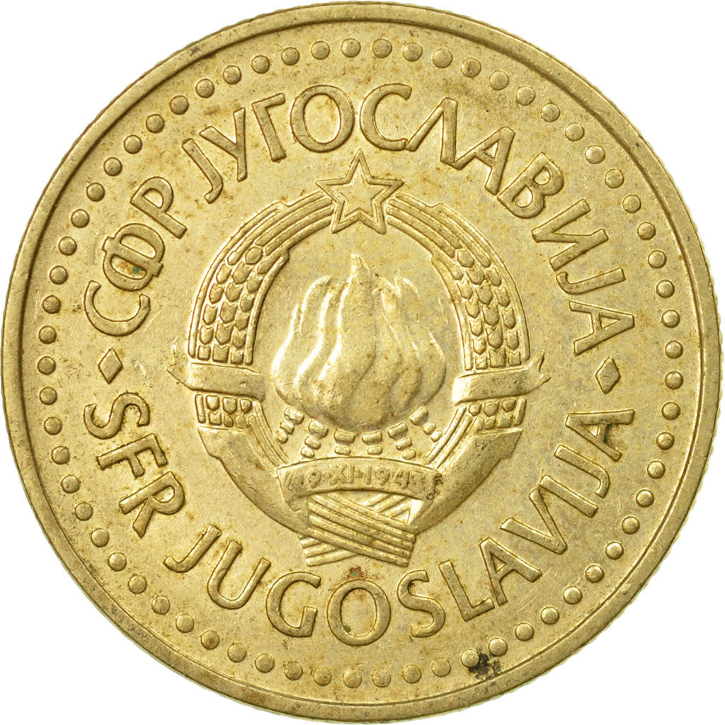 Coin, Yugoslavia, 5 Dinara, 1982, EF(40-45), Nickel-brass, KM:88