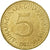 Coin, Yugoslavia, 5 Dinara, 1982, EF(40-45), Nickel-brass, KM:88