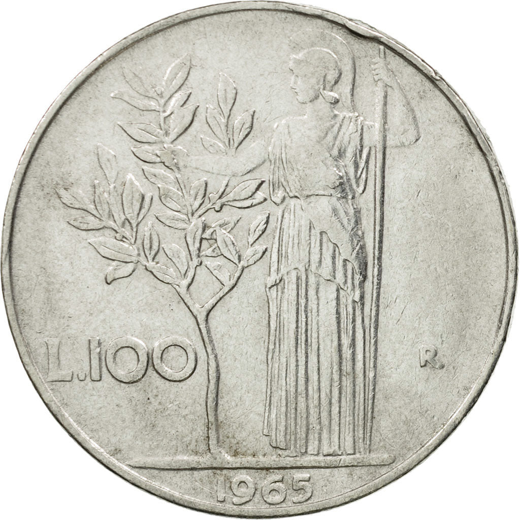 Monnaie, Italie, 100 Lire, 1965, Rome, TTB, Stainless Steel, KM:96.1