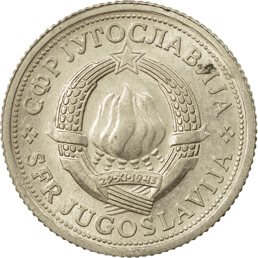 Monnaie, Yougoslavie, Dinar, 1976, TTB, Copper-Nickel-Zinc, KM:59