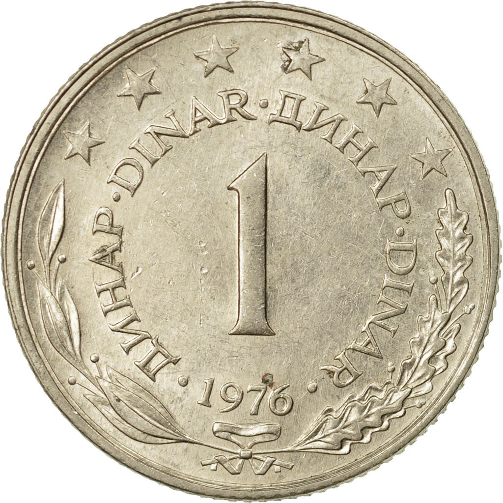 Monnaie, Yougoslavie, Dinar, 1976, TTB, Copper-Nickel-Zinc, KM:59
