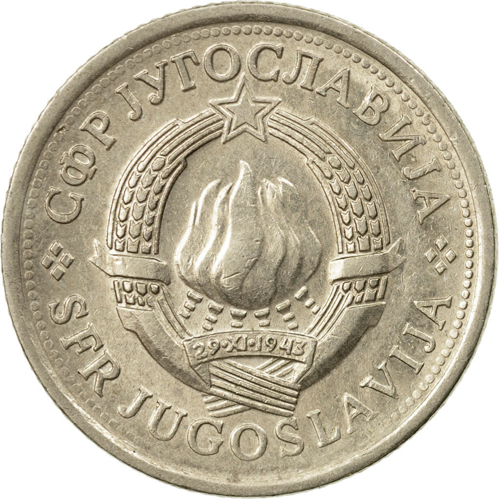 Moneta, Iugoslavia, Dinar, 1980, BB, Rame-nichel-zinco, KM:59