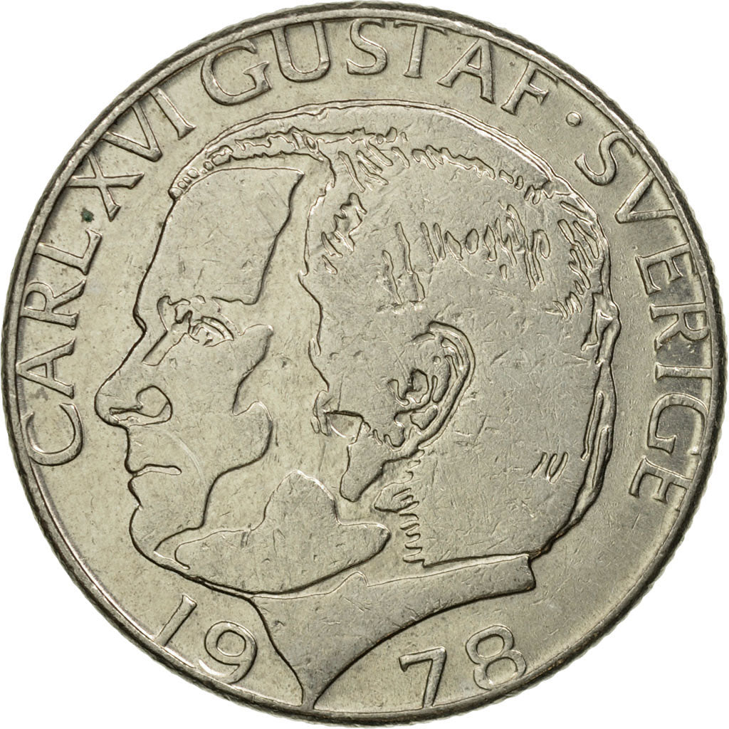 Monnaie, Suède, Carl XVI Gustaf, Krona, 1978, TTB, Copper-Nickel Clad Copper