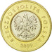 Coin, Poland, 2 Zlote, 2009, Warsaw, EF(40-45), Bi-Metallic, KM:283