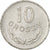 Moneda, Polonia, 10 Groszy, 1975, Warsaw, MBC, Aluminio, KM:AA47