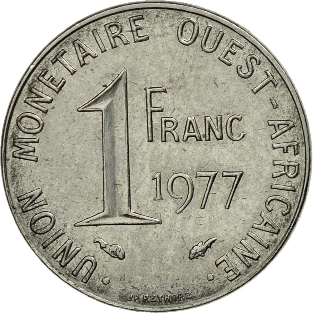 Monnaie, West African States, Franc, 1977, Paris, TTB, Steel, KM:8