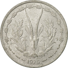 Münze, West African States, Franc, 1975, Paris, SS, Aluminium, KM:3.1