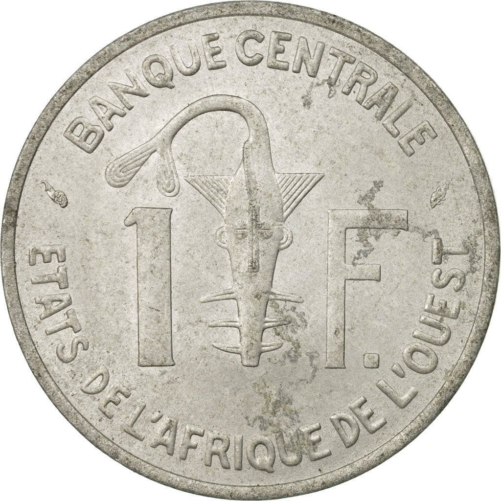 Münze, West African States, Franc, 1975, Paris, SS, Aluminium, KM:3.1