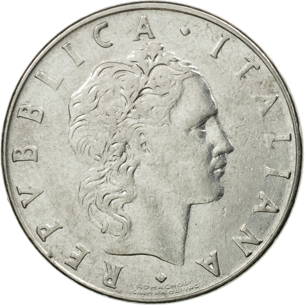 Coin, Italy, 50 Lire, 1978, Rome, EF(40-45), Stainless Steel, KM:95.1