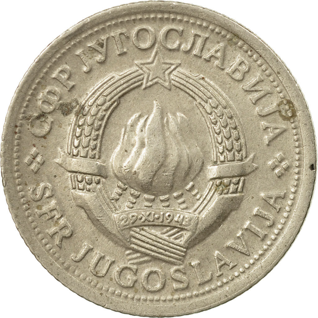 Coin, Yugoslavia, Dinar, 1974, EF(40-45), Copper-Nickel-Zinc, KM:59