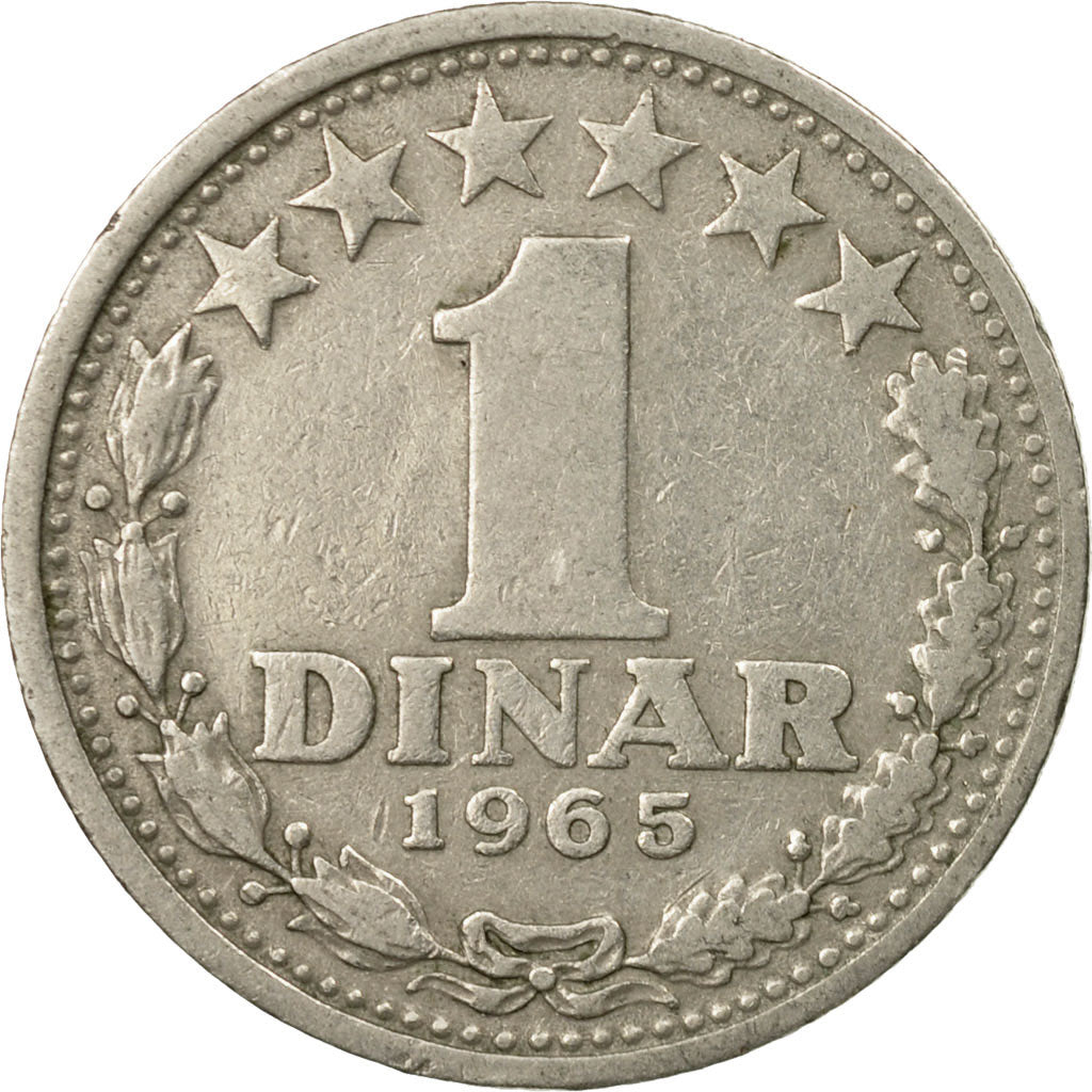Coin, Yugoslavia, Dinar, 1965, EF(40-45), Copper-nickel, KM:47