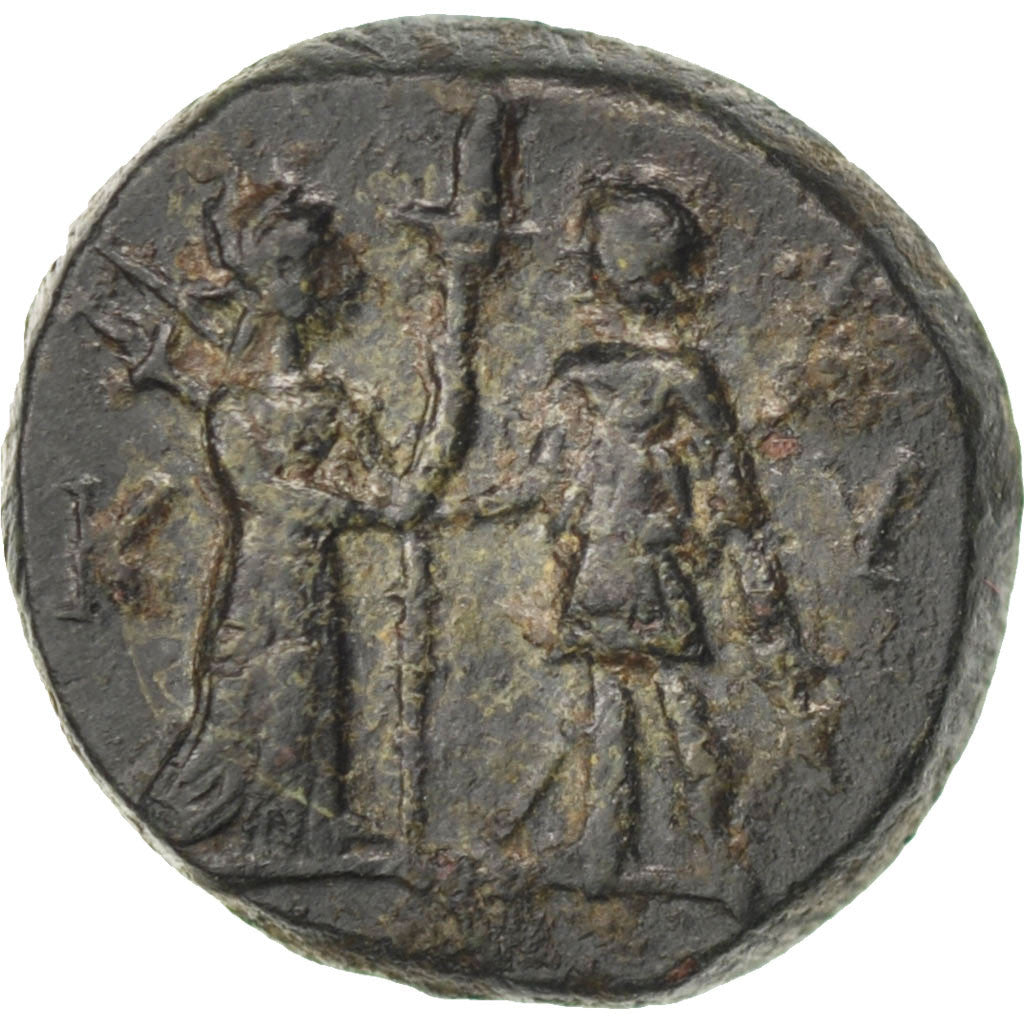 Moneda, Aeolis, Artemis, Kyme (190 Av. JC), Bronze Unit, Kyme, MBC+, Bronce, SNG