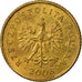 Coin, Poland, Grosz, 2008, Warsaw, EF(40-45), Brass, KM:276