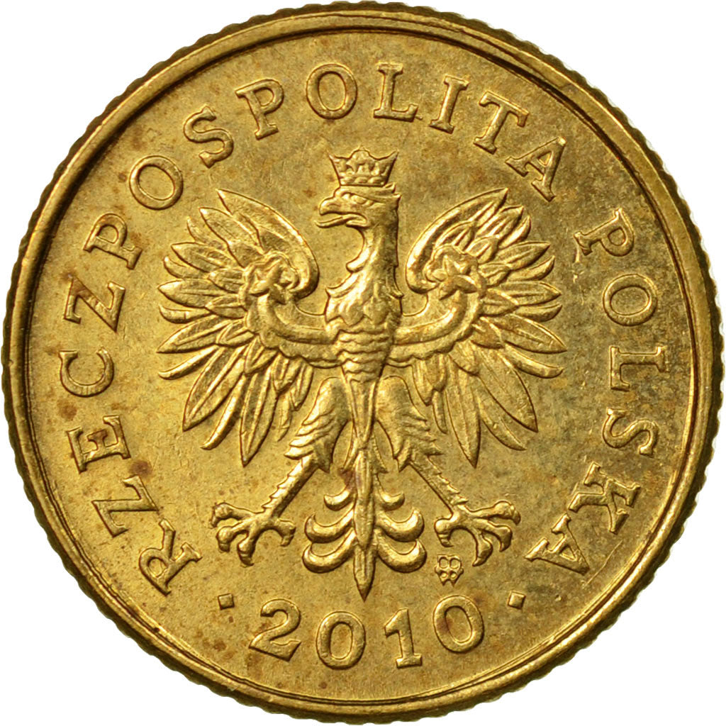 Coin, Poland, Grosz, 2010, Warsaw, EF(40-45), Brass, KM:276