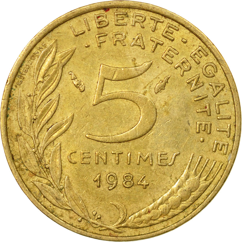 Monnaie, France, Marianne, 5 Centimes, 1984, Paris, TTB, Aluminum-Bronze