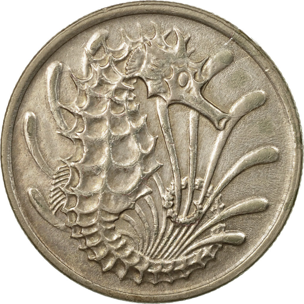 Coin, Singapore, 10 Cents, 1976, Singapore Mint, EF(40-45), Copper-nickel, KM:3