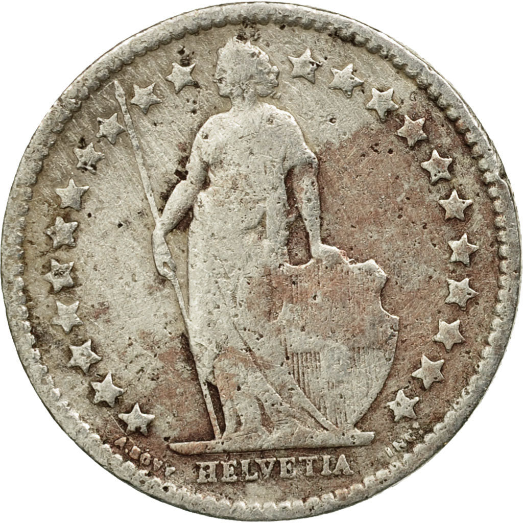Coin, Switzerland, 1/2 Franc, 1906, Bern, VF(20-25), Silver, KM:23