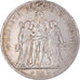 Münze, Frankreich, Hercule, 5 Francs, 1877, Bordeaux, S+, Silber, KM:820.2