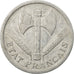 Moneta, Francia, Bazor, 2 Francs, 1944, Castelsarrasin, BB, Alluminio, KM:904.3