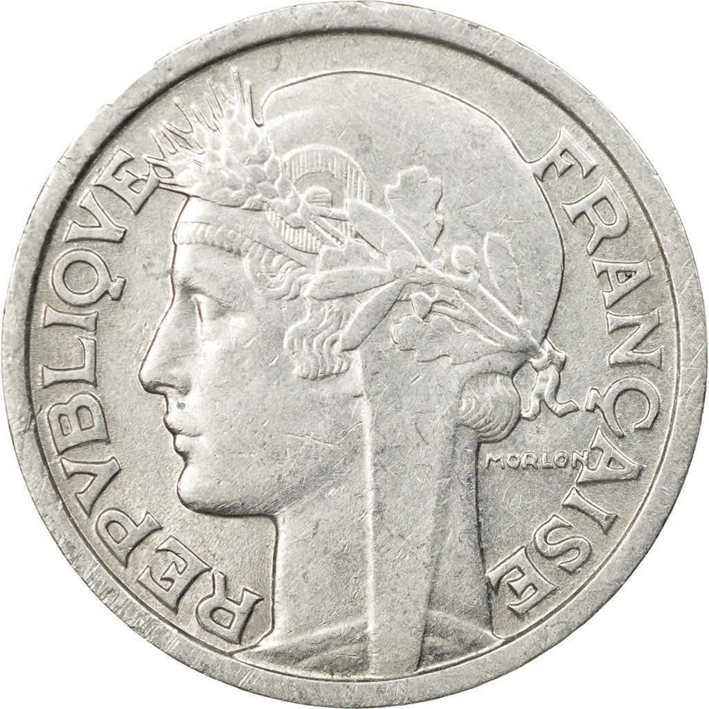 Coin, France, Morlon, 2 Francs, 1958, Paris, EF(40-45), Aluminum, KM:886a.1