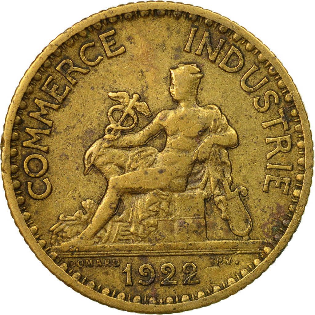 Coin, France, Chambre de commerce, Franc, 1922, Paris, EF(40-45)
