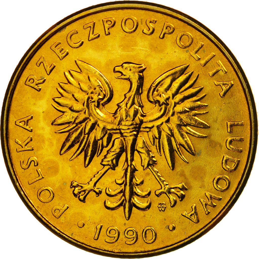 Münze, Polen, 10 Zlotych, 1990, Warsaw, SS, Messing, KM:152.2