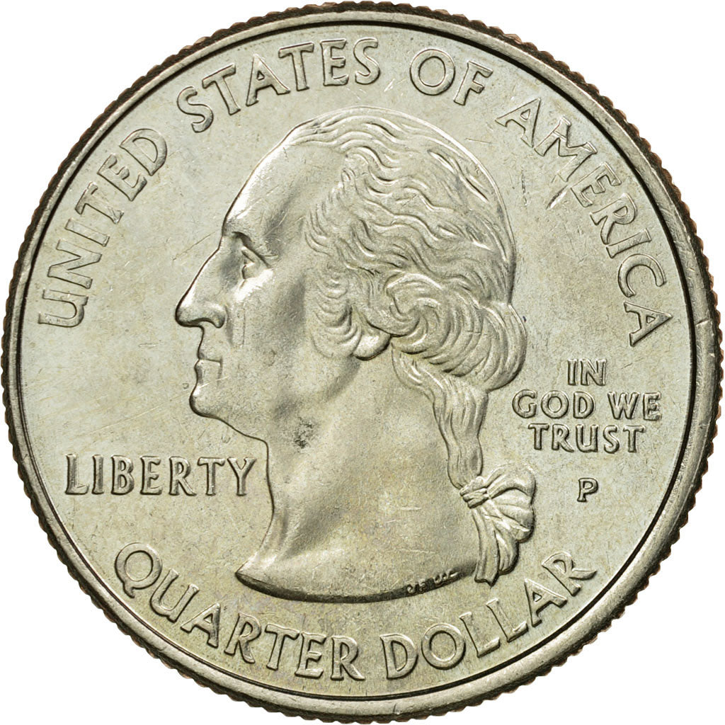 Moneda, Estados Unidos, Quarter, 2001, U.S. Mint, Philadelphia, EBC, Cobre -