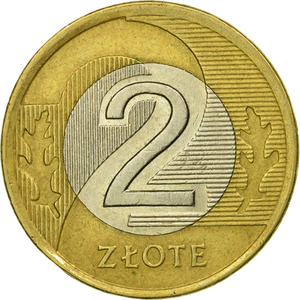 Moneda, Polonia, 2 Zlote, 1995, Warsaw, MBC, Bimetálico, KM:283