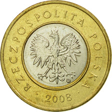 Coin, Poland, 2 Zlote, 2008, Warsaw, EF(40-45), Bi-Metallic, KM:283