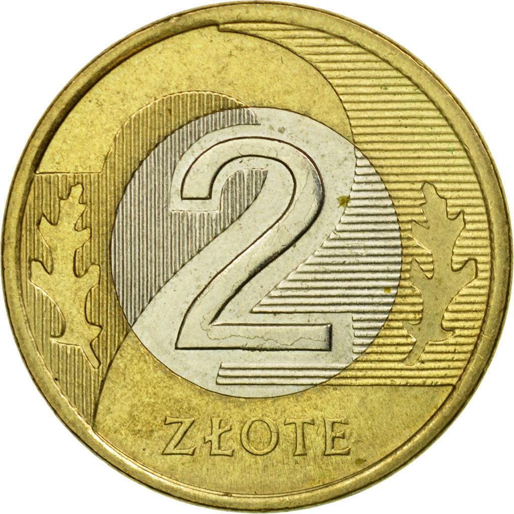 Coin, Poland, 2 Zlote, 2008, Warsaw, EF(40-45), Bi-Metallic, KM:283