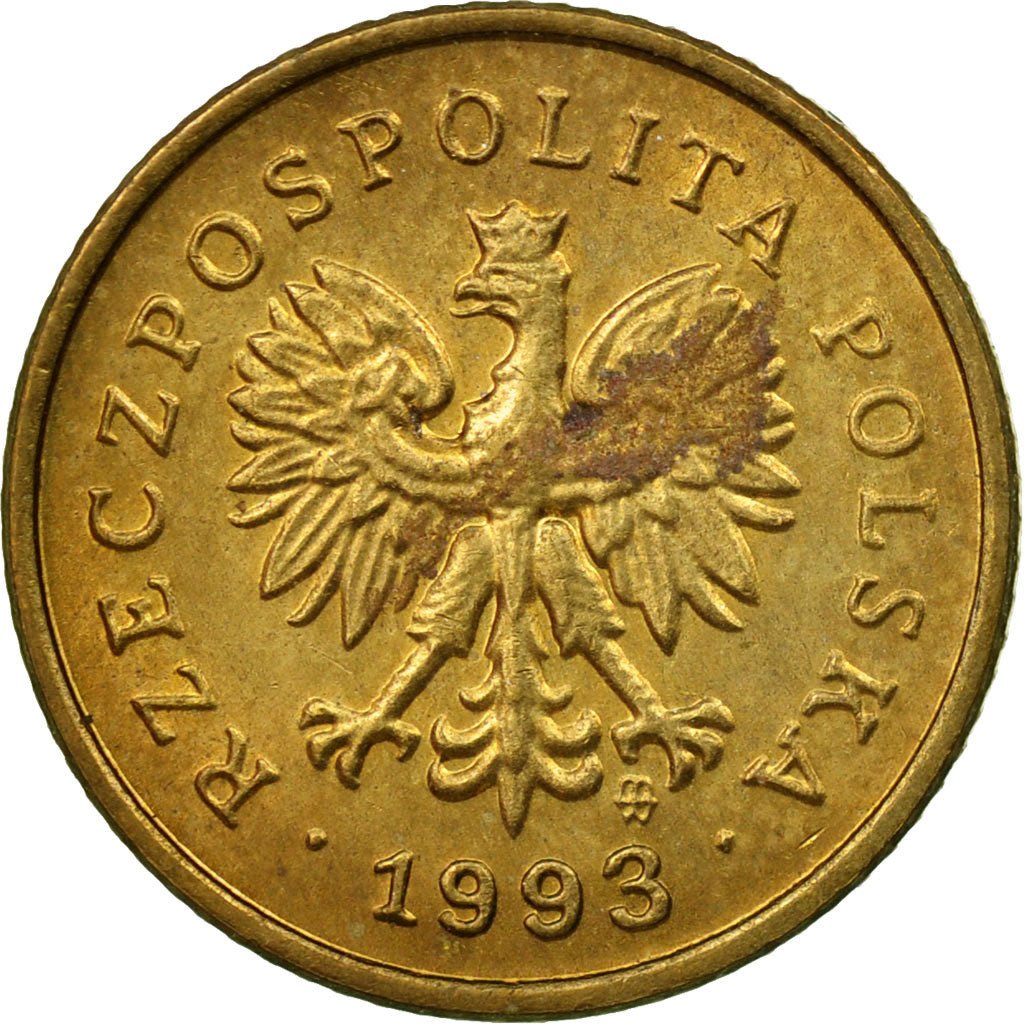 Moneta, Polska, Grosz, 1993, Warsaw, EF(40-45), Mosiądz, KM:276