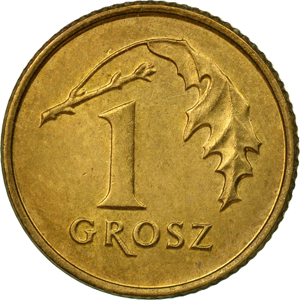 Moneta, Polska, Grosz, 1993, Warsaw, EF(40-45), Mosiądz, KM:276