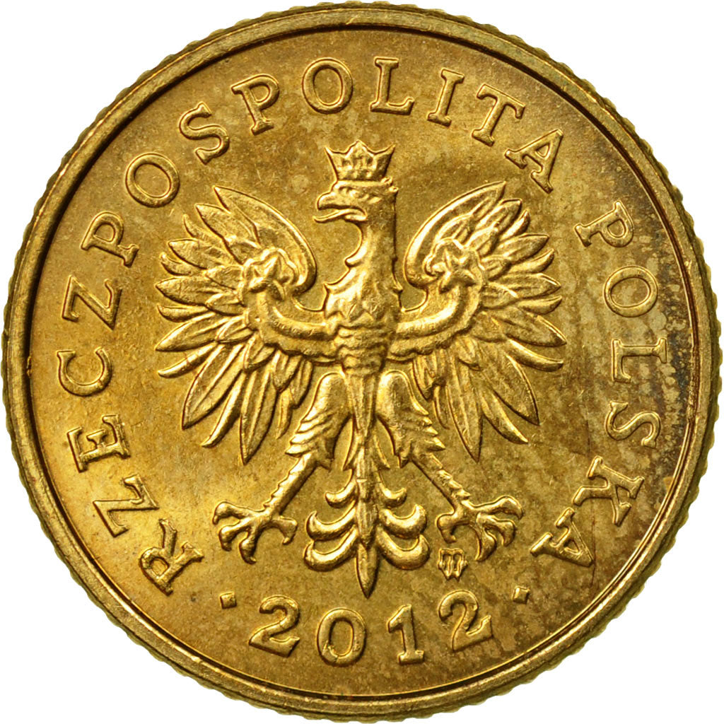 Coin, Poland, Grosz, 2012, Warsaw, EF(40-45), Brass, KM:276