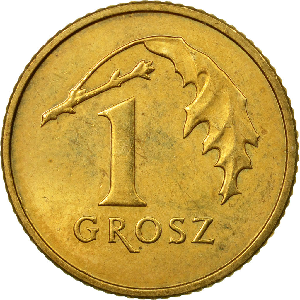 Coin, Poland, Grosz, 2012, Warsaw, EF(40-45), Brass, KM:276
