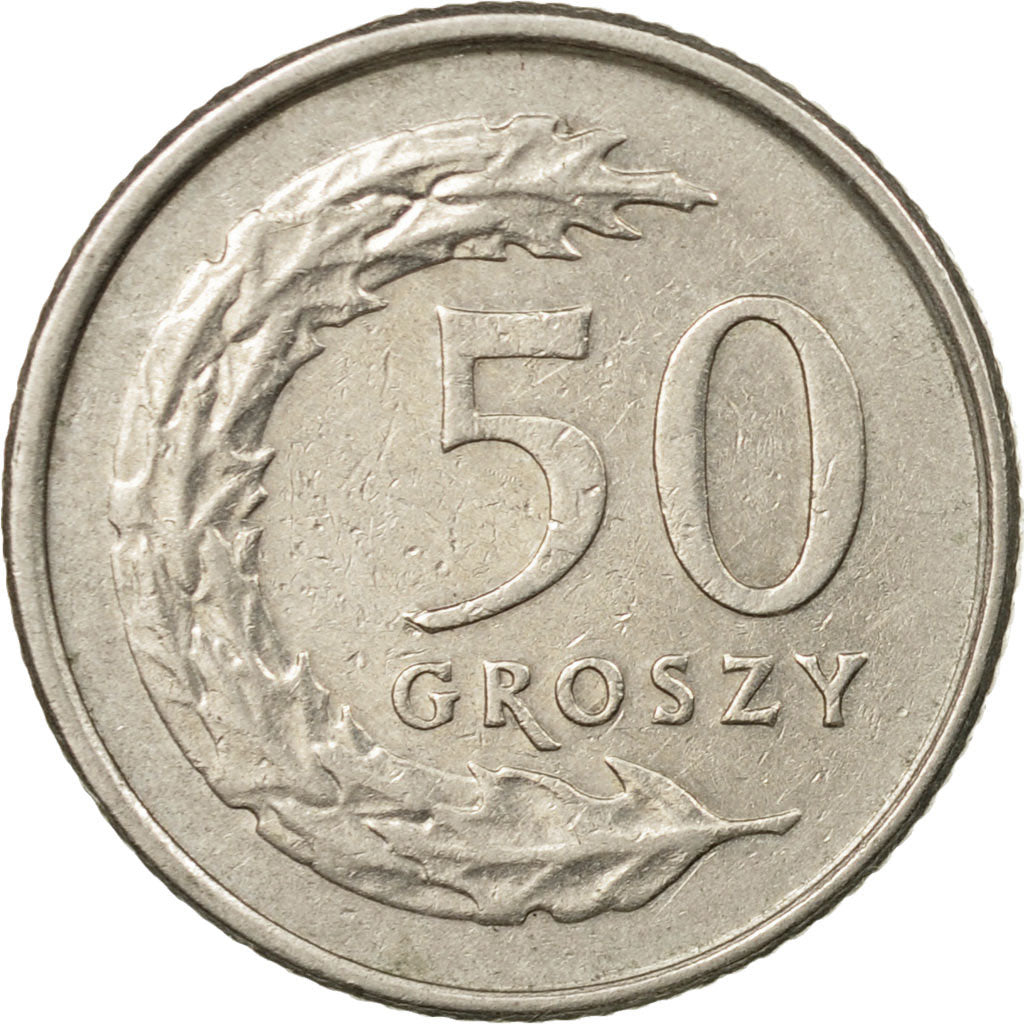 Moneta, Polonia, 50 Groszy, 1991, Warsaw, BB, Rame-nichel, KM:281